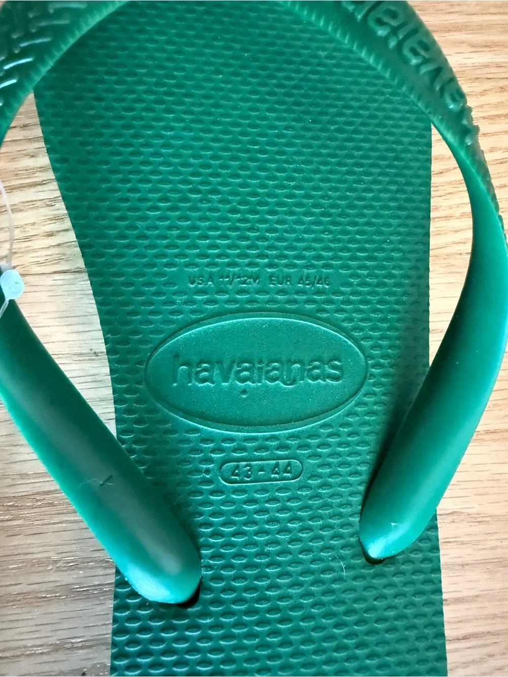 Havaianas Green Flip Flops - Solid Emerald Straps